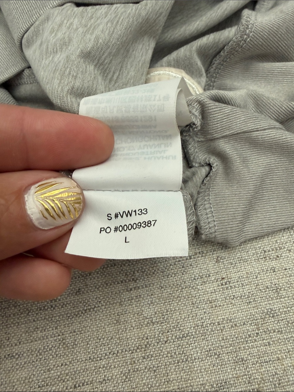Vuori Heather Gray Crewneck Sweatshirt with Patch Detail - Picture 3 of 4